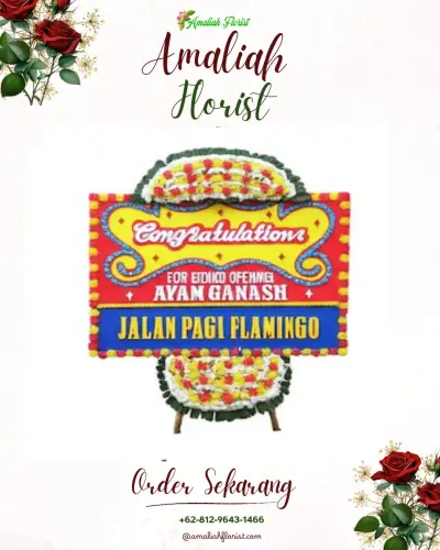 Bunga Papan Congratulation di Kanigoro Blitar